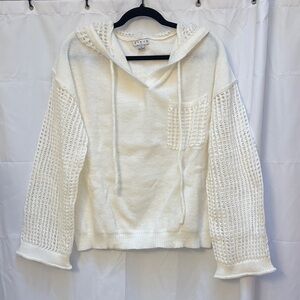 NWOT Cream Sweater Hoodie